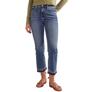 BODEN Baby Kick Cropped Jeans Vintage Wash Raw Hem